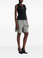 Balmain Logo cotton tank top