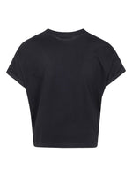 Balmain Logo cotton cropped t-shirt