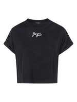 Balmain Logo cotton cropped t-shirt
