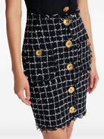 Balmain Tweed pencil skirt with buttons