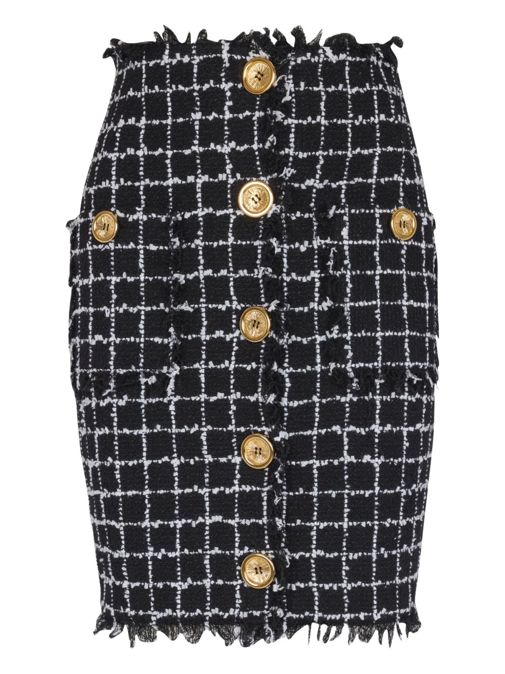 Balmain Tweed pencil skirt with buttons