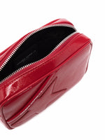 Golden Goose Mini Star Bag In Red Patent Leather And Tone-On-Tone Star