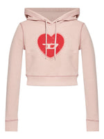 Diesel Heart cotton hoodie