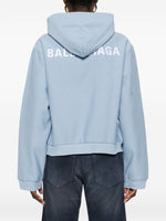 Balenciaga Back Zip-Up Hoodie Regular Fit