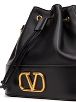 Valentino Garavani Mini Bucket Bag In Nappa With Vlogo Signature Chain