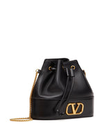 Valentino Garavani Mini Bucket Bag In Nappa With Vlogo Signature Chain