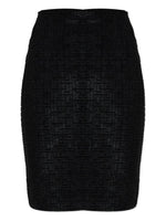 Balmain Monogram Midi Skirt
