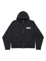 Balenciaga Masking Tape oversized zip-up hoodie