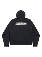 Balenciaga Masking Tape oversized zip-up hoodie