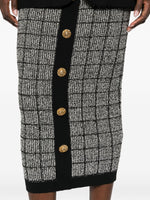 Balmain tweed long skirt