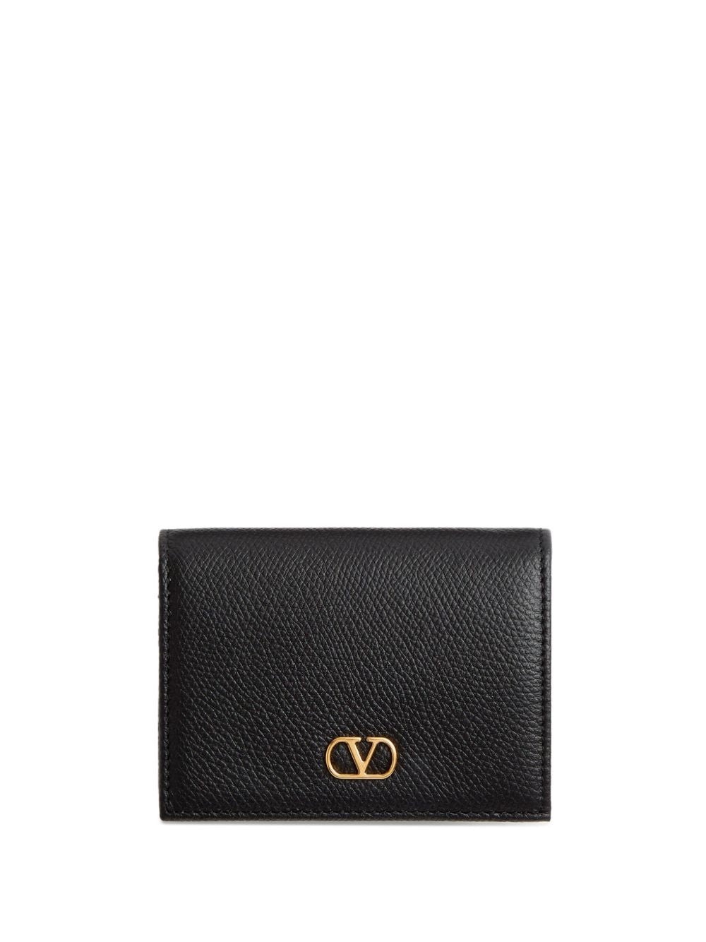 Valentino Garavani-VLogo Signature Grainy Calfskin Wallet
