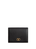 Valentino Garavani-VLogo Signature Grainy Calfskin Wallet