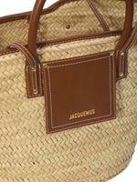 Jacquemus Le Panier Soli rafia basket bag