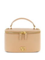 Valentino Garavani Vlogo Signature Mini Vanity Bag In Grainy Calfskin