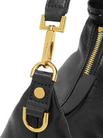 Versace Tag Hobo Bag In Nappa Leather