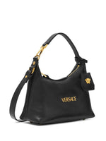Versace Tag Hobo Bag In Nappa Leather