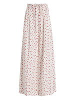 Dolce & Gabbana-Floral-print cotton-blend poplin high-rise wide-leg pants