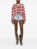 Diesel distressed effect denim cotton shorts