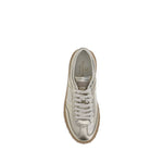 Valentino Garavani Gold Calf Leather Bos Taurus Low Top Sneakers