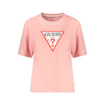 Guess Jeans Pink Organic Cotton Women T-Shirt