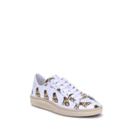 Valentino Garavani White Calf Leather Bos Taurus Low Top Sneakers