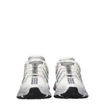 Versace White Fabric Athletic Sneakers
