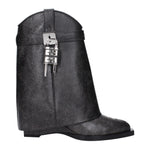 Givenchy Black Leather Ankle Boots