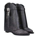 Givenchy Black Leather Ankle Boots