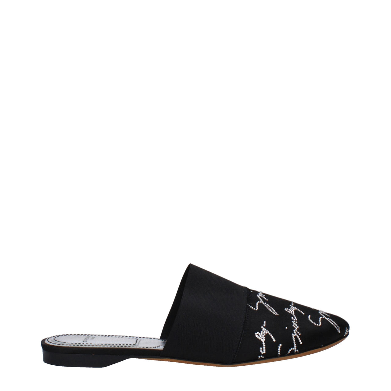 Givenchy Black Satin Slippers