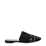 Givenchy Black Satin Slippers