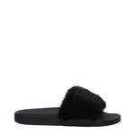 Givenchy Black Cotton Slippers