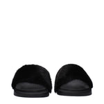 Givenchy Black Cotton Slippers