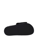 Givenchy Black Cotton Slippers