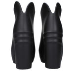 Givenchy Black Cotton Wedge Sandals