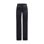 Balenciaga Black Cotton Relaxed Fit Jeans