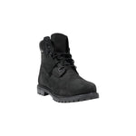 Timberland Black Leather Lace-Up Boots