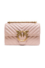 PINKO Powder Pink Love One Mini Shoulder Bag
