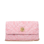 Versace Pink Fabric Clutch Bag
