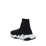 Balenciaga Black Polyester Athletic Sneakers