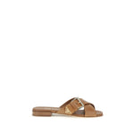 Prada Brown Calf Leather Bos Taurus Sandals