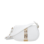 Versace White Leather Crossbody Bag