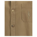 Saint Laurent Bicolor Cotton Denim Jacket