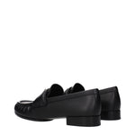 Givenchy Black Leather Slip-On Loafers